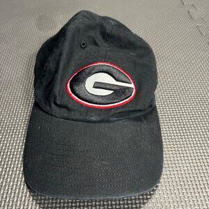 University Of Georgia Black Adjustable 47 Baseball Cap With Embroidered Logo